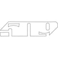 Autocollant découpé 509 Slash Logo, 10 po