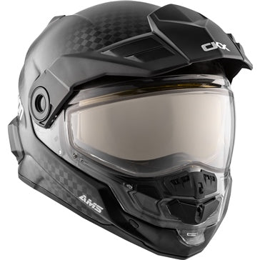 Casque Intégral CKX Mission AMS Carbon Solide Double Visière