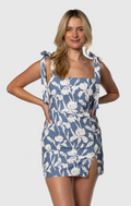 TEAMLTD Women's Shoulder Tie Dress
