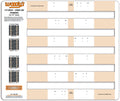 Gabarit de goujon Woody's, simple couche, 3.00