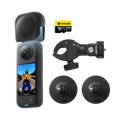 Caméra d'action Insta360 X3 - Pack Moto + Carte Mémoire