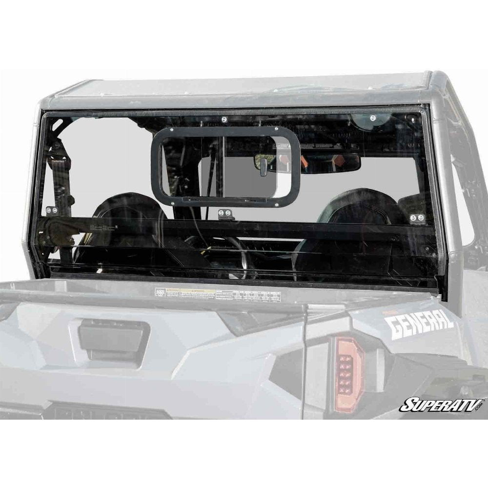 SuperATV Polycarbonate Sliding Rear UTV Windshield