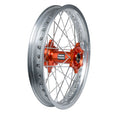 Tusk Impact Dirt Bike Wheel (Silver/Silver/Orange)