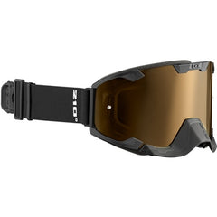 CKX 210 Degree Summer Goggle - Matte Black with Copper Mirror Lens