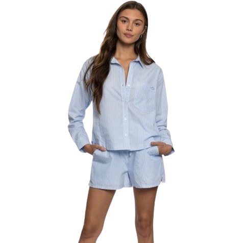 Chemisier boutonné à manches longues pour femme TEAMLTD (Liquidation)