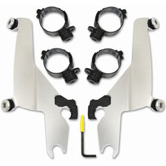 Kit de montage de pare-brise Trigger-Lock Memphis Shades Harley Davidson Sportster/Fats/Slims - 1017-4676 (Réf. Fab. : MEK2047)
