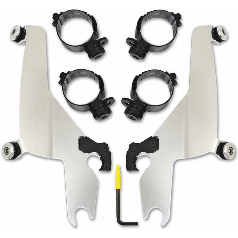 Kit de montage de pare-brise Trigger-Lock Memphis Shades Harley Davidson Sportster/Fats/Slims
