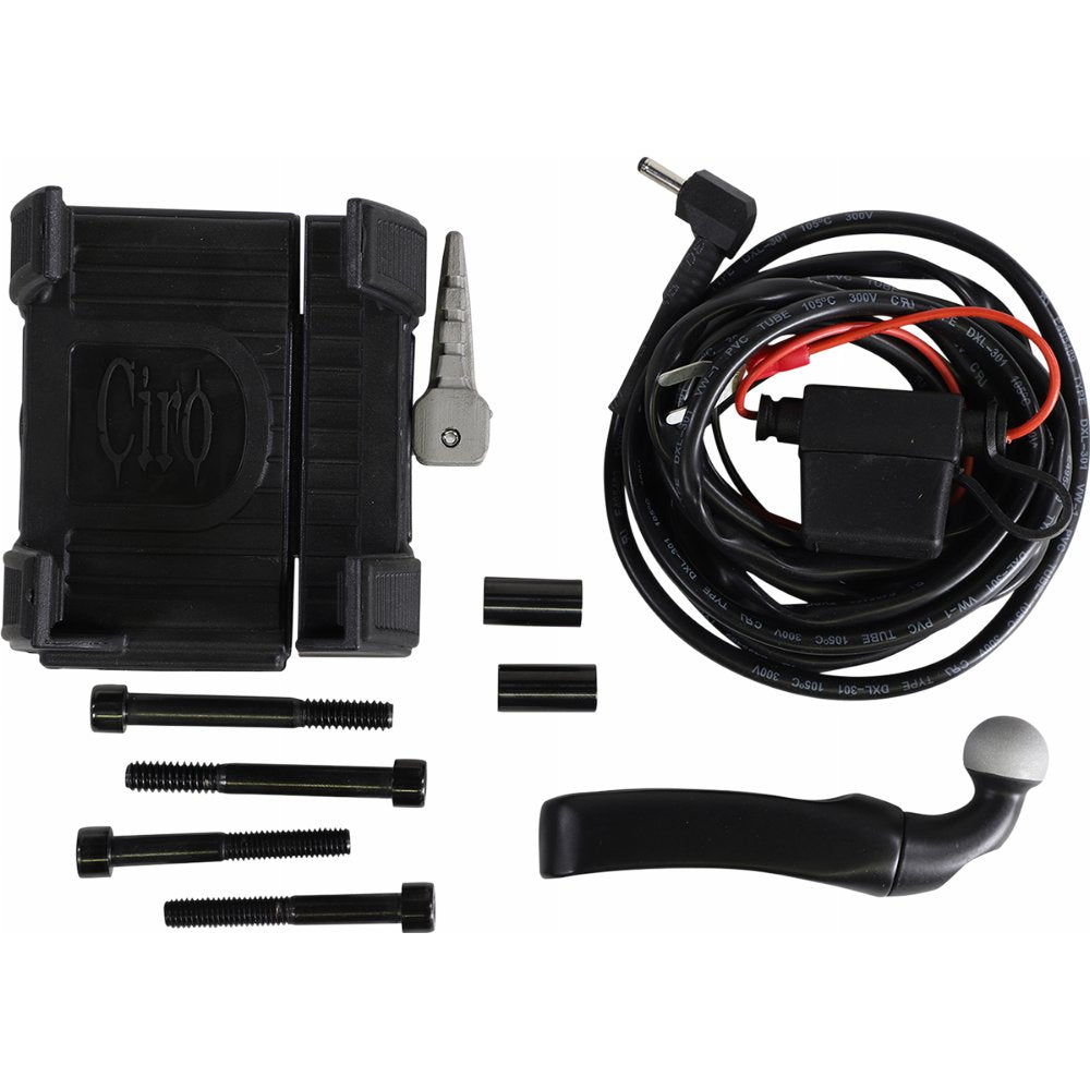 Support de téléphone/GPS Ciro3D pour moto avec fixation sur guidon