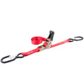 Erickson Heavy Duty Ratchet Straps with Safety Hooks, 1"x6'