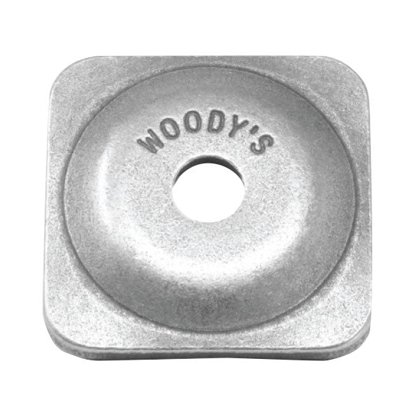 Plaques de support pour motoneige Woody's en aluminium Grand Digger carrées, 5/16" - Paquets
