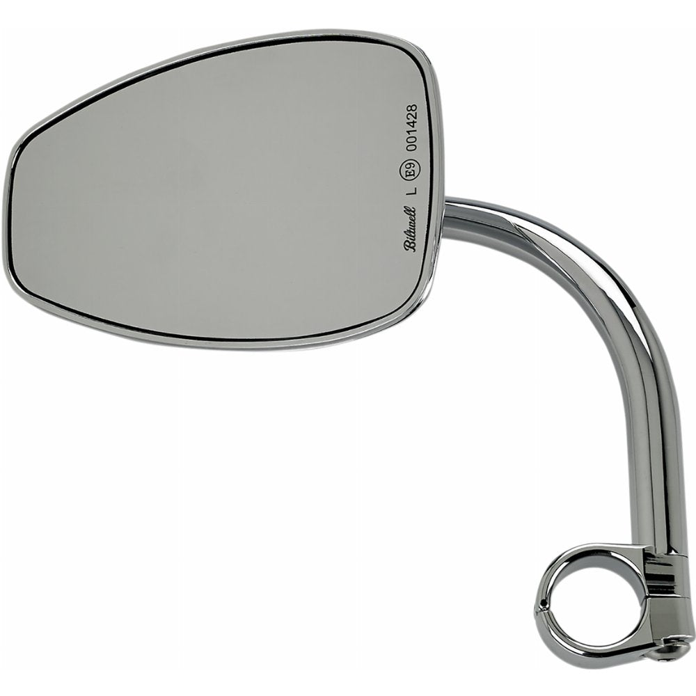 Biltwell Utility Teardrop Mirror with 1" I.D. Clamp-On Mount