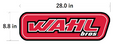 Wahl Bros Racing Sticker