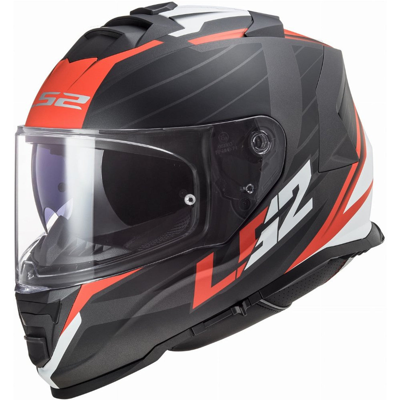 LS2 Assault Nerve Full Face Helmet (Matte Black/Red)
