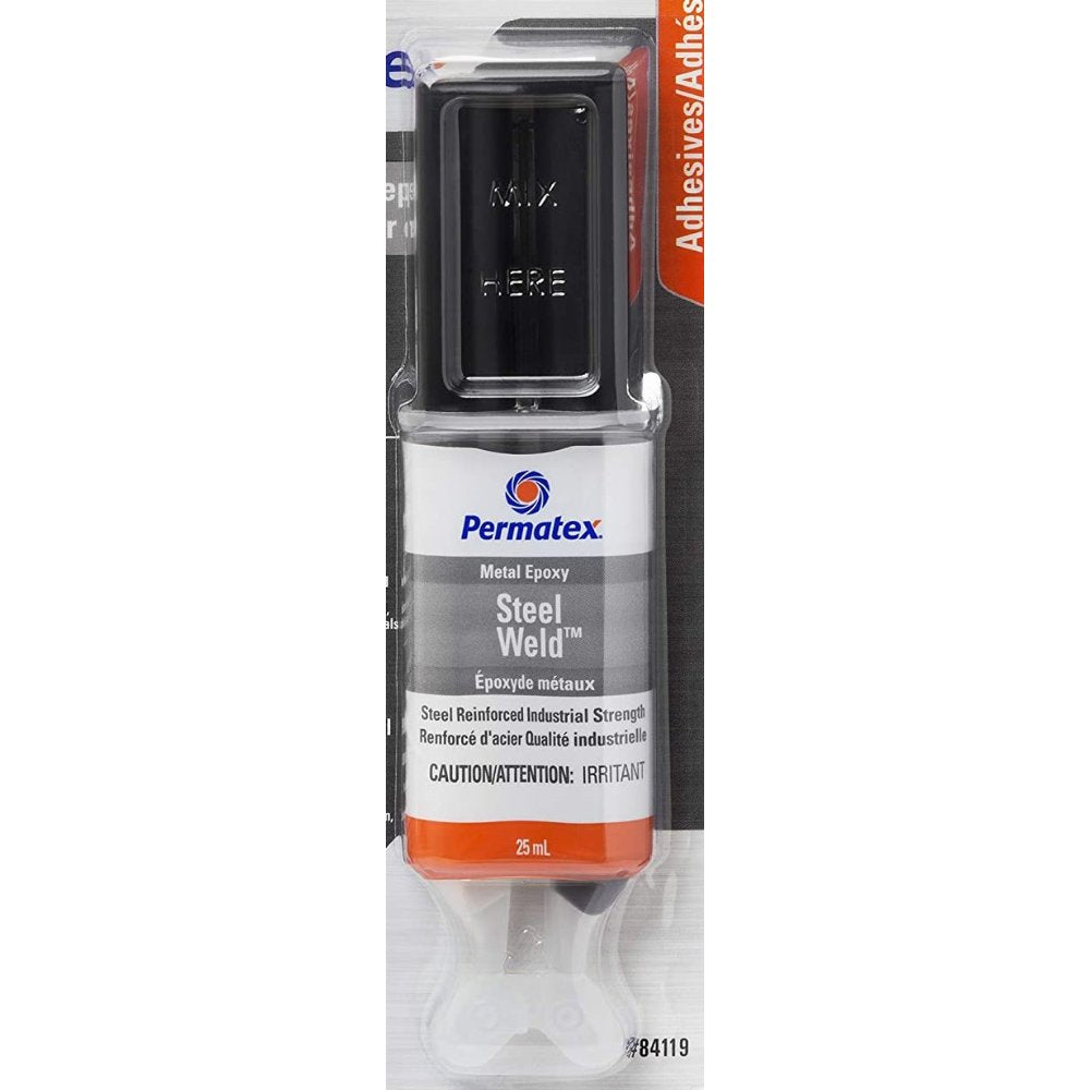 Permatex Steel Weld 4 Minute Multi-Metal Epoxy (Grey)