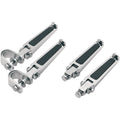 Drag Specialties Bolt-on Foot Pegs with Rubber Inlay