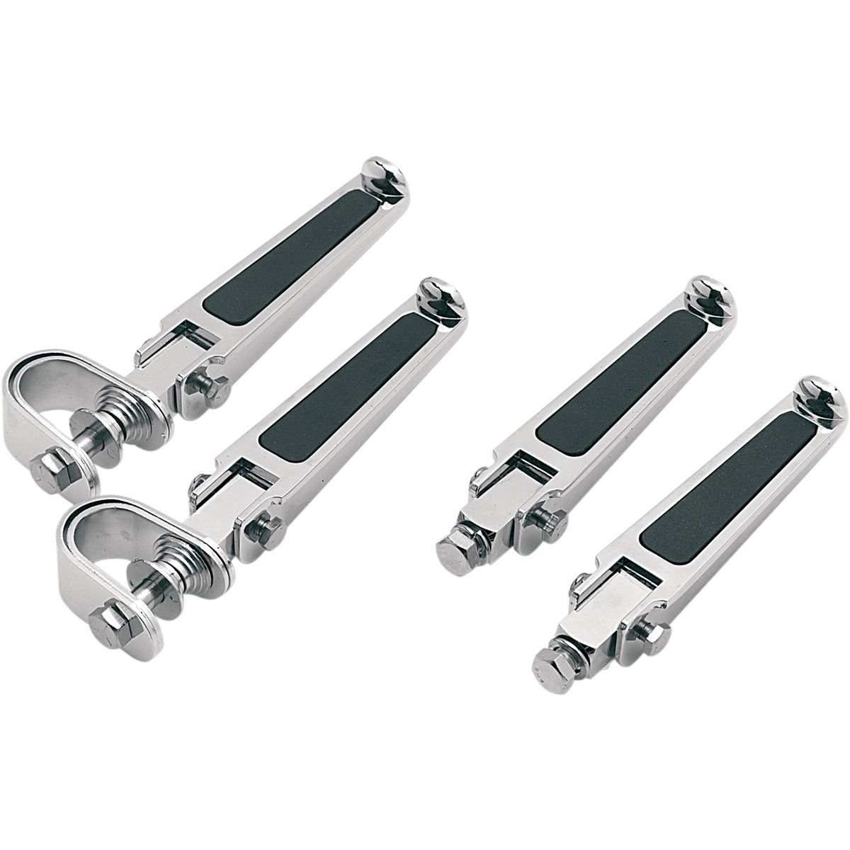 Drag Specialties Bolt-on Foot Pegs with Rubber Inlay