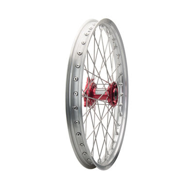 Roue de moto hors route Tusk Impact (argent/argent/rouge)
