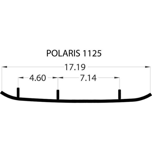 Woody's Top-Stock Hard Surface Bar Snowmobile Runners