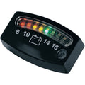 Kuryakyn LED Motorcycle Battery Gauge (Black)