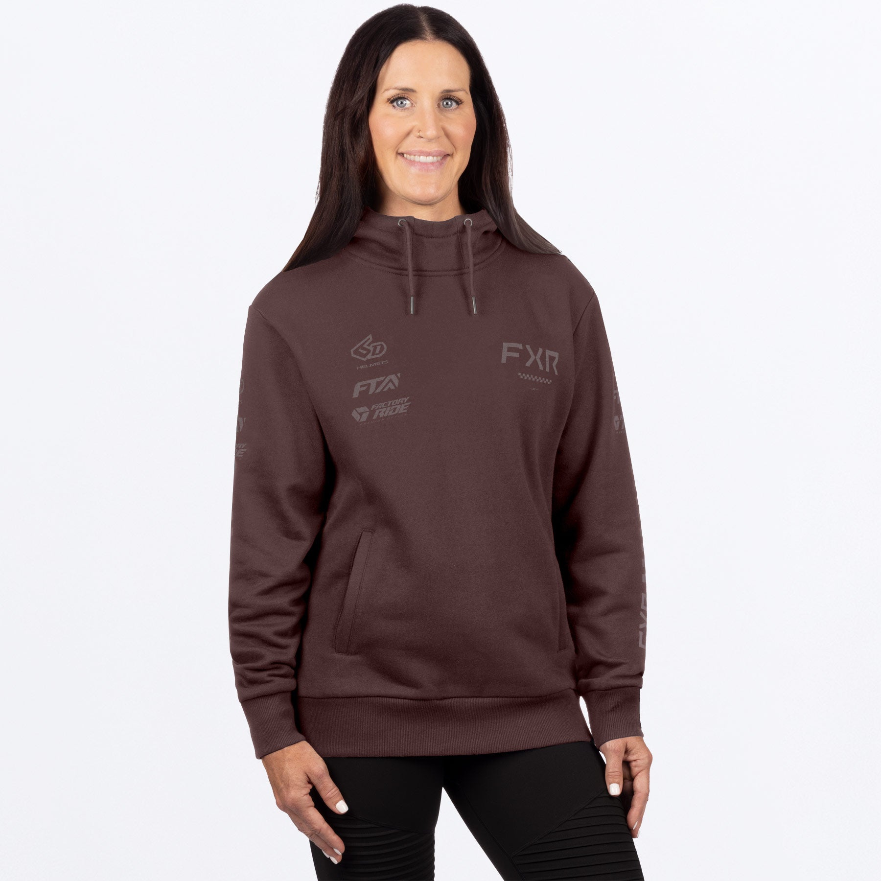 Sweat à capuche en coton FXR Stack pour femme