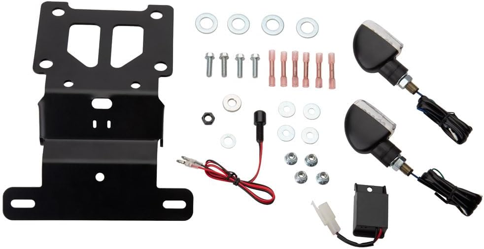 Kit support de plaque et clignotants Tusk pour moto