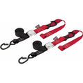 Sangles d'arrimage à boucle à came Powertye de 3,8 cm avec crochets de sécurité et sangles souples