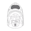 AGV Sportmodular Helmet Wind Protector