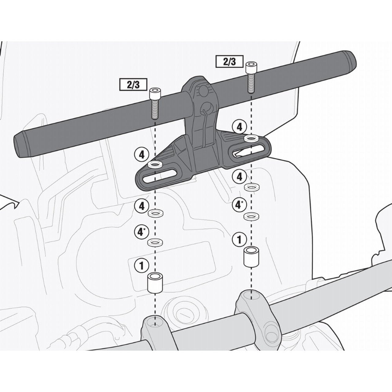 Kappa KS900A Smart Bar Mounting Kit