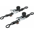 Powertye 1.5" Ratchet Tie-Downs w/ Safety Latch Hooks