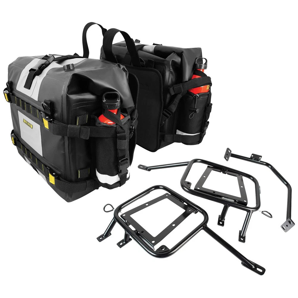 Tusk Pannier Racks w/ Nelson-Rigg Hurricane Dry Saddlebags