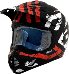 Casque Motocross AFX FX-17 Attack - Noir mat/Rouge / TP