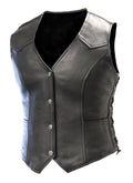 Gilet en cuir Bonnie Highway 2 pour femme