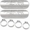 Drag Specialties Flaming Skull Motorcycle Heat Shields