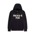Fox Racing Moto-X Oversized Zip Hoodie, Heather Graphite Grey