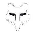Autocollant Tête de Renard Fox Racing