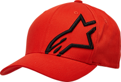 Casquette Alpinestars Corp Shift 2 à visière incurvée - Rouge/Noir / H/F