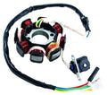 MOGO Parts Stator/Magneto, 8-Coil (3+2 Wire); 4-Slot Male Connector