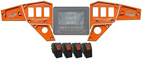 50 Caliber Dash Panel Digital GPS And Switches - 6 Piece