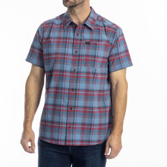 Klim Pantoll Stretch Shirt - Blue Fusion - Biking Red / L