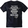 T-shirt Papa motard furieux