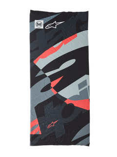 Alpinestars Buff Mogress Necktube - Black/Red Fluo