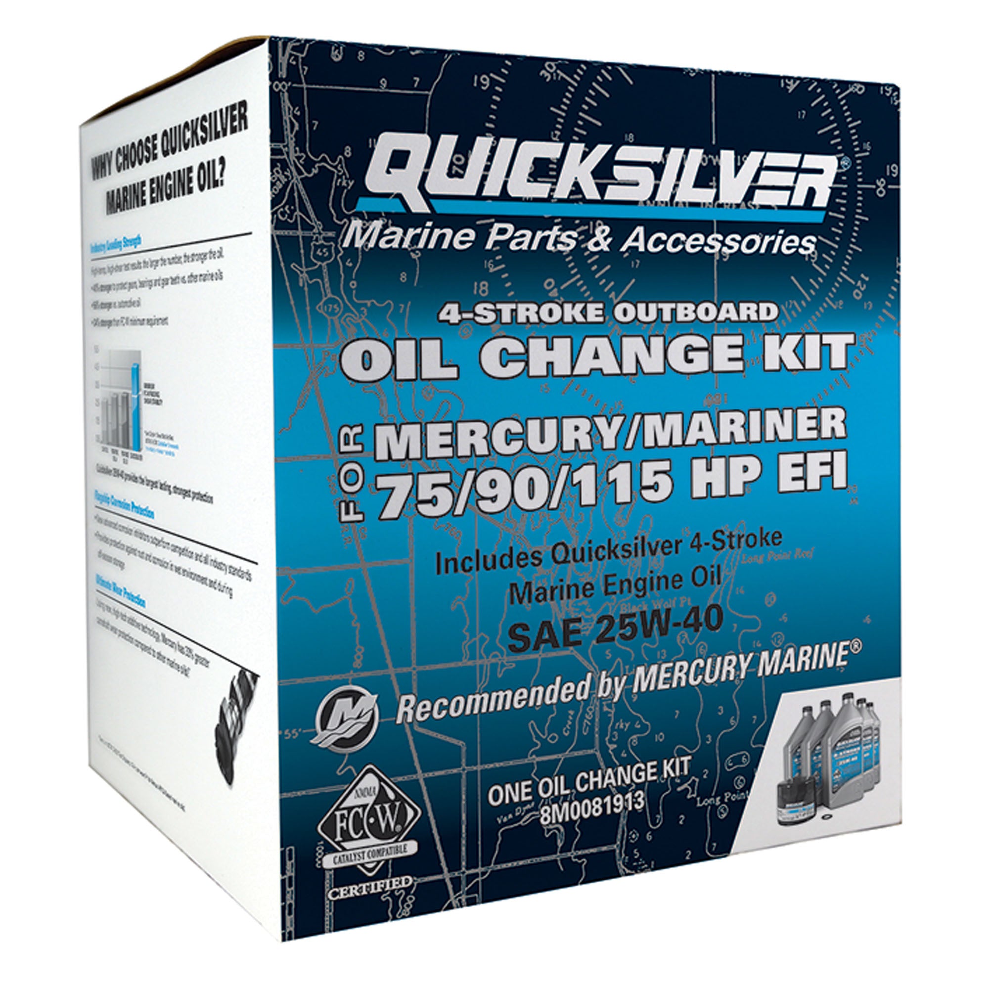 Vidange d'huile Quicksilver en boîte