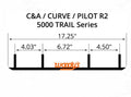 Woody's Maverick Series Flat-Top Carbide Snowmobile Runners for Aftermarket Skis