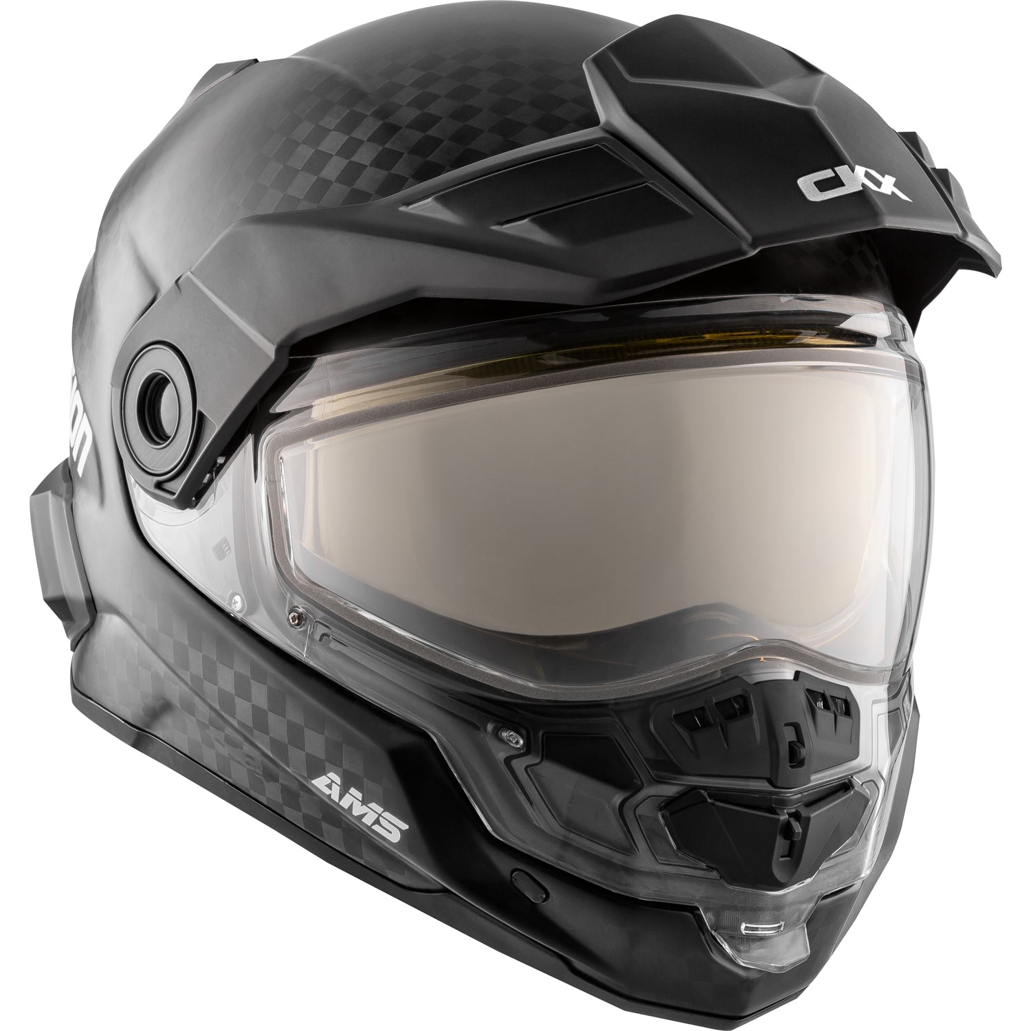CKX Mission AMS Carbon Solid Electric Lens Full Face Helmet