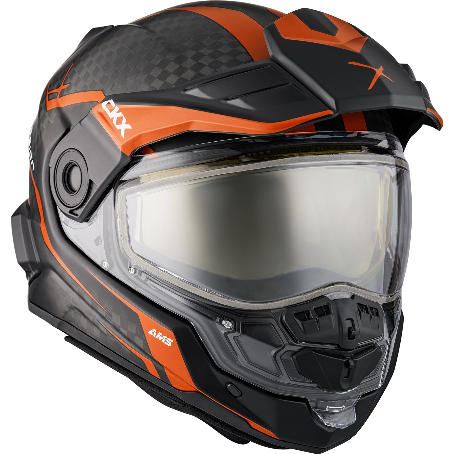 Casque intégral CKX Mission AMS Carbon Fury avec lentille électrique