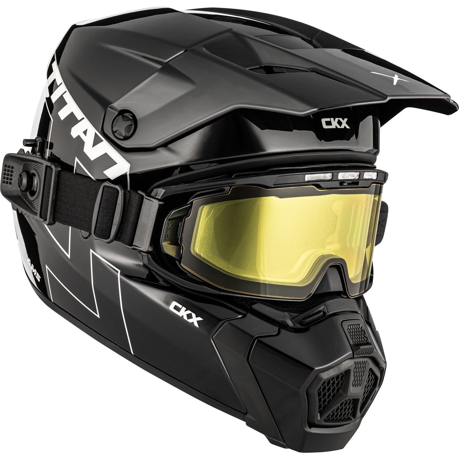 Casque Solide CKX Titan AMS avec Lunettes à Double Lentille