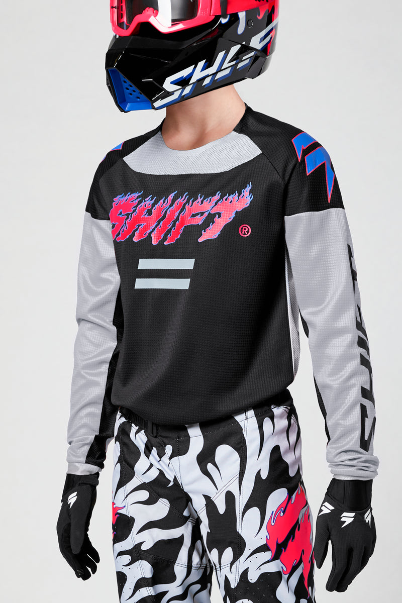 Maillot Shift Youth White Label Flank (Liquidation)
