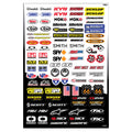 Planche de micro-autocollants Factory Effex Sponsor