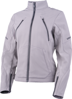 Icon Women's Merc3 Solid Jacket - Grey / XL