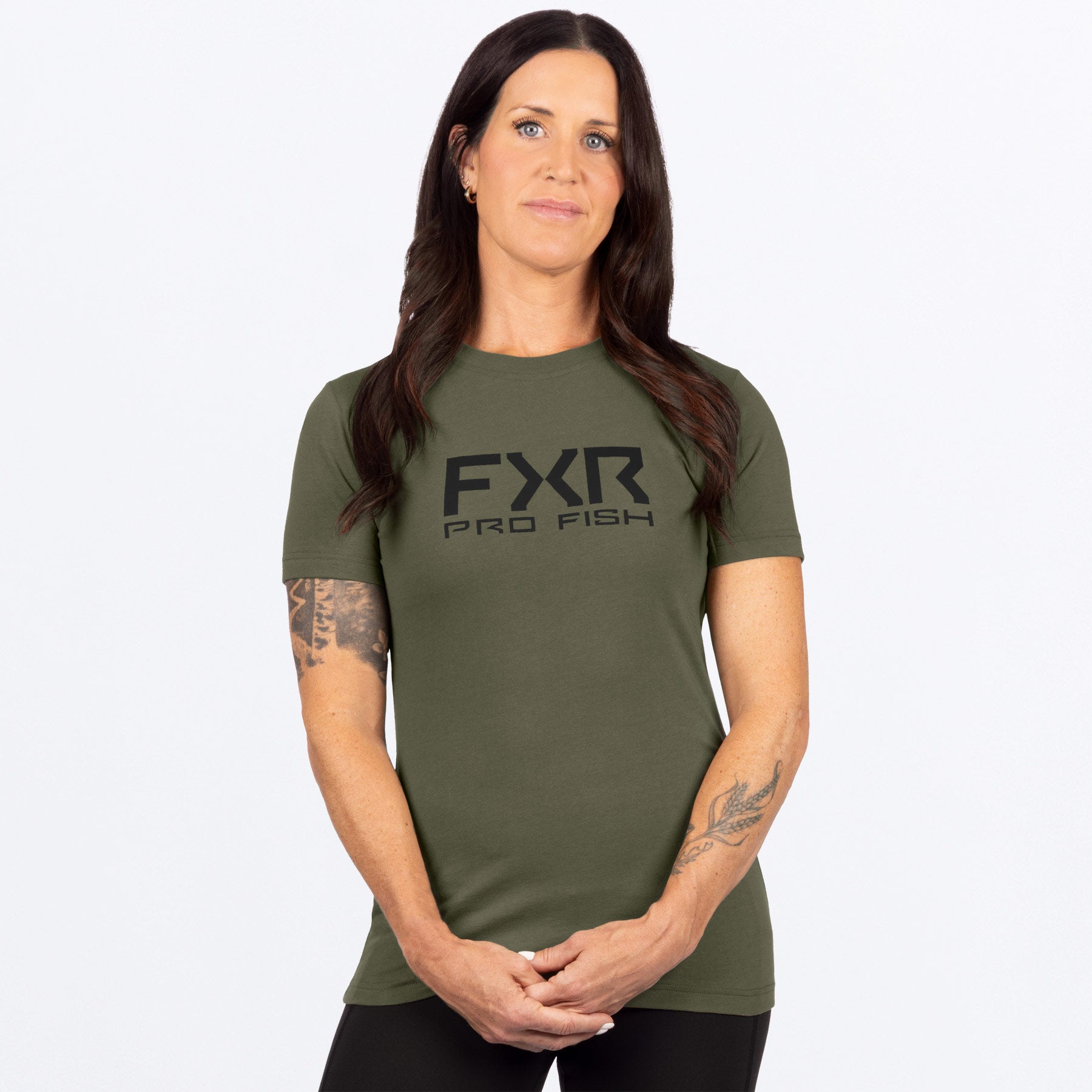 T-shirt de qualité supérieure FXR Pro Fish pour femme